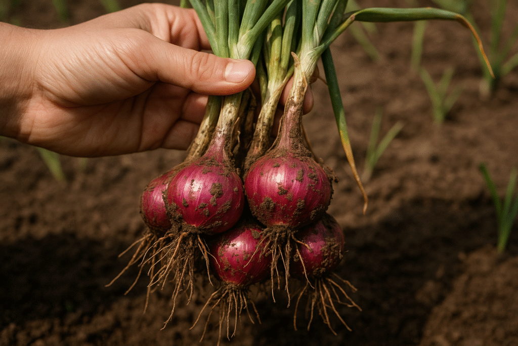 Ilustrasi Bawang Merah (Sora Generated Image)